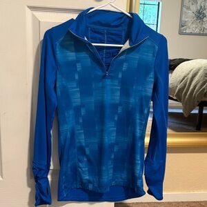 Adorable Blue “Lifetime” Quarter-Zip Pullover
